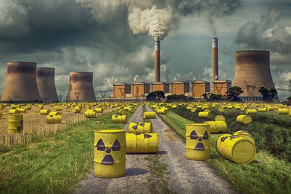 The answer to waste disposal has not been found, so the nuclear power plants bury the stuff The answer to waste disposal has not been found, so the nuclear power plants bury the stuff